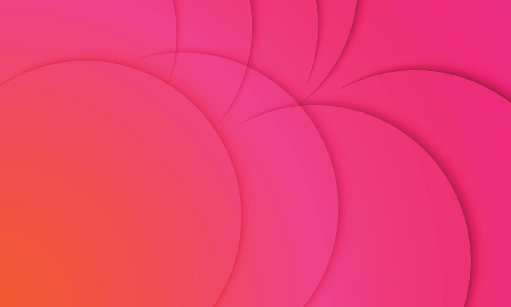 Abstract orange and pink gradient with shadow. vector