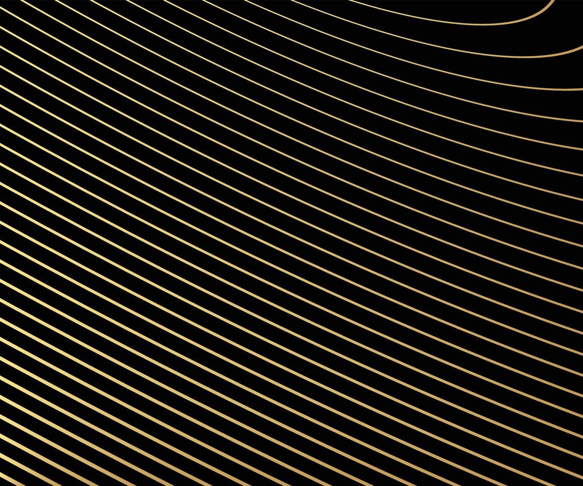 Golden wave line background vector