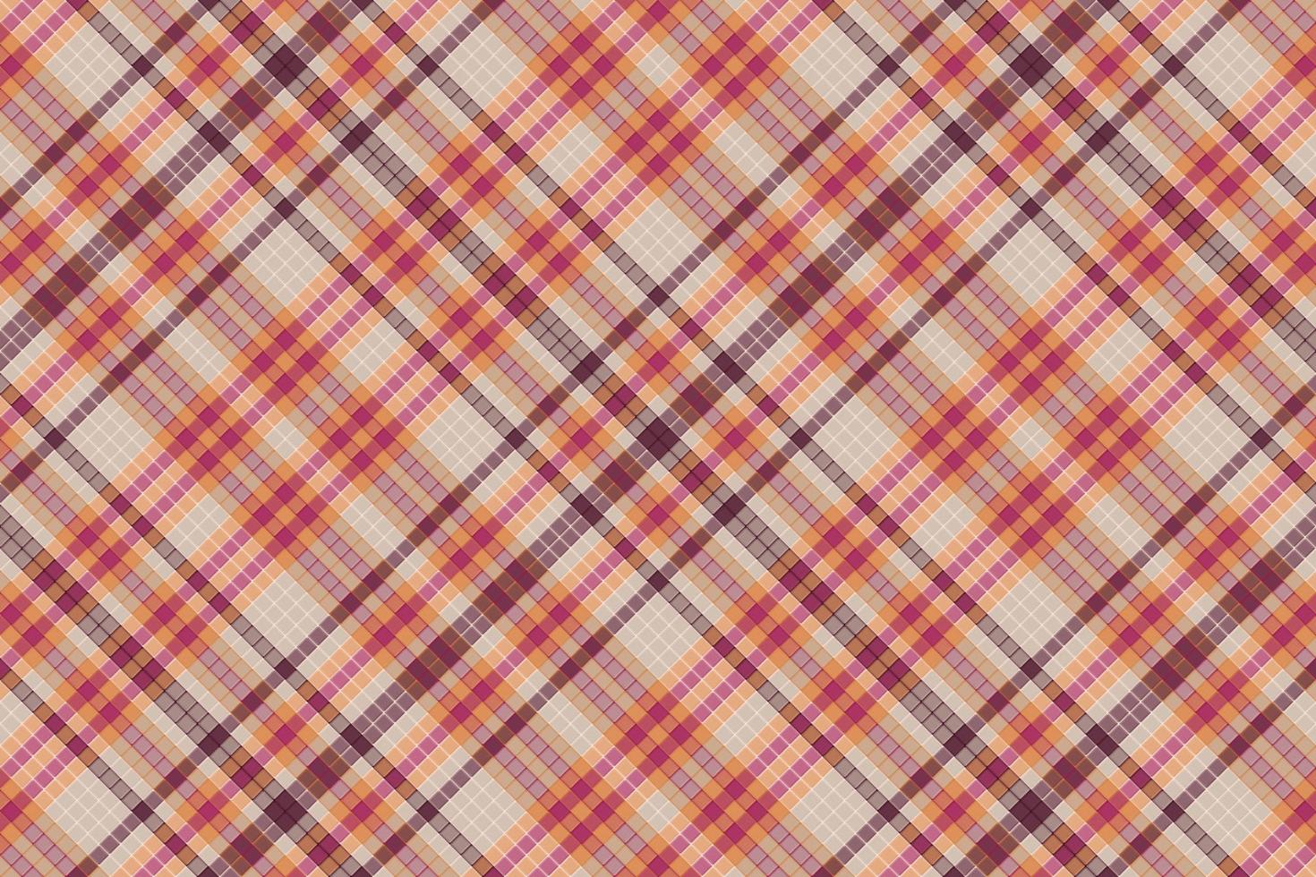 Tartan plaid pattern with texture and summer color. vector