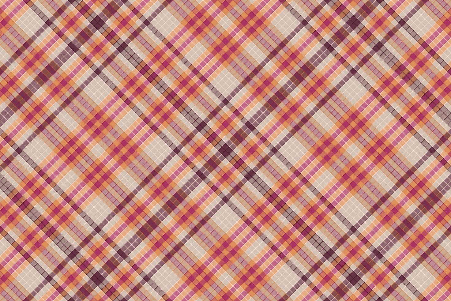 Tartan plaid pattern with texture and summer color. vector