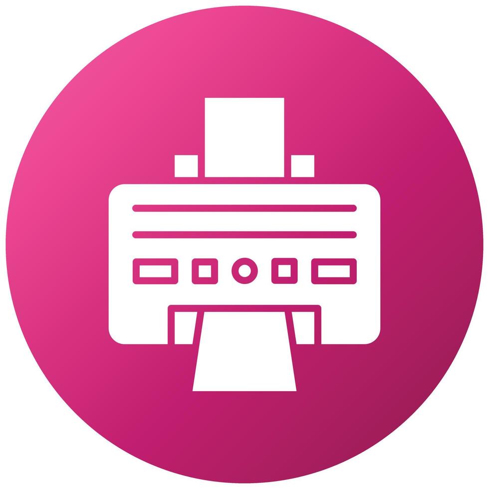 Printer Icon Style vector