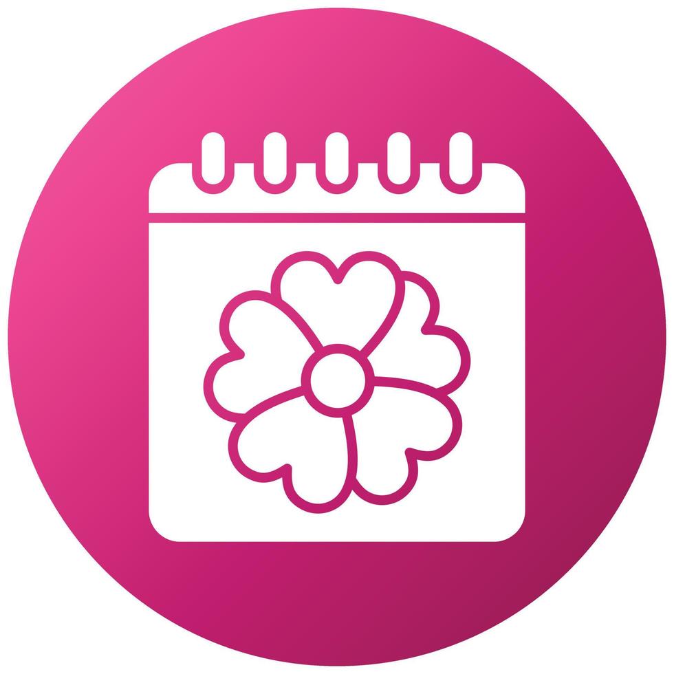 Spring Calendar Icon Style vector