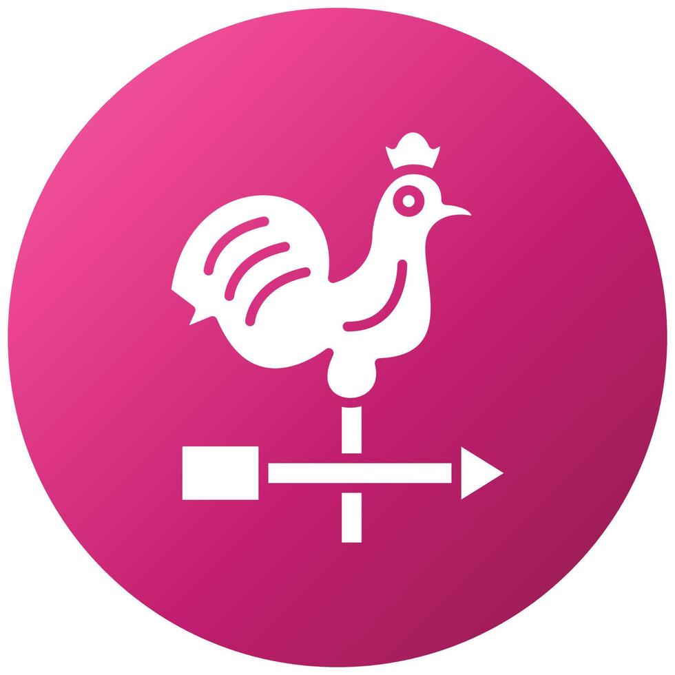 Weathercock Icon Style vector