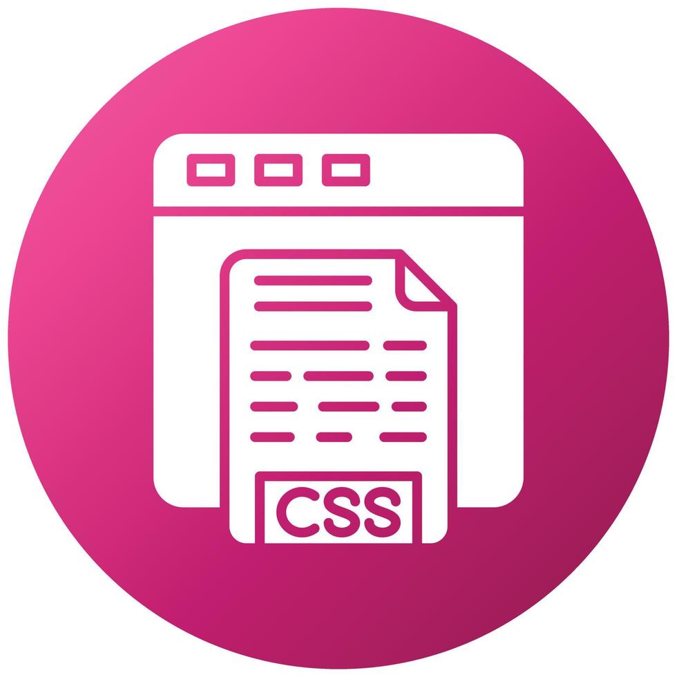 CSS Code Icon Style vector