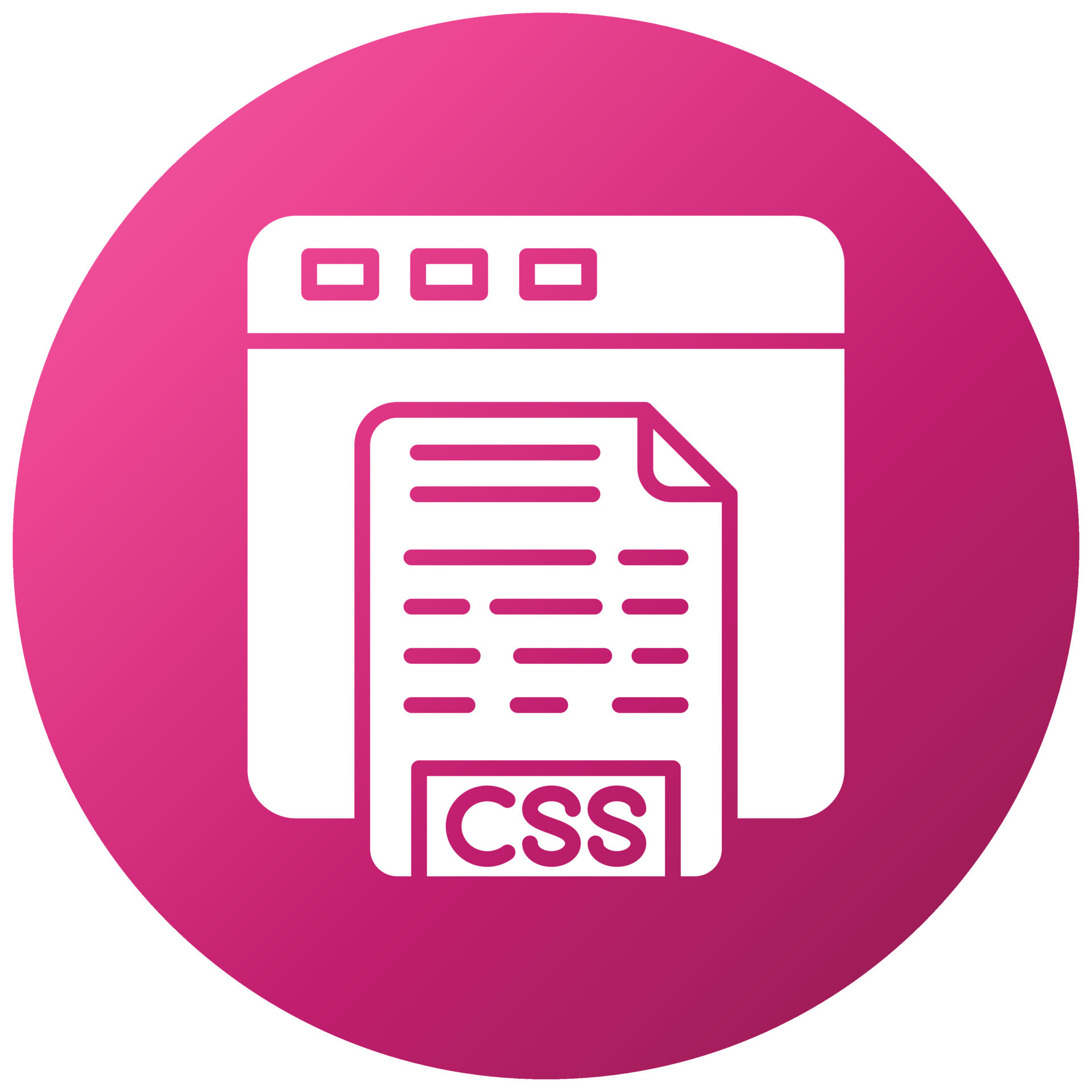 CSS Code Icon Style 7355897 Vector Art at Vecteezy