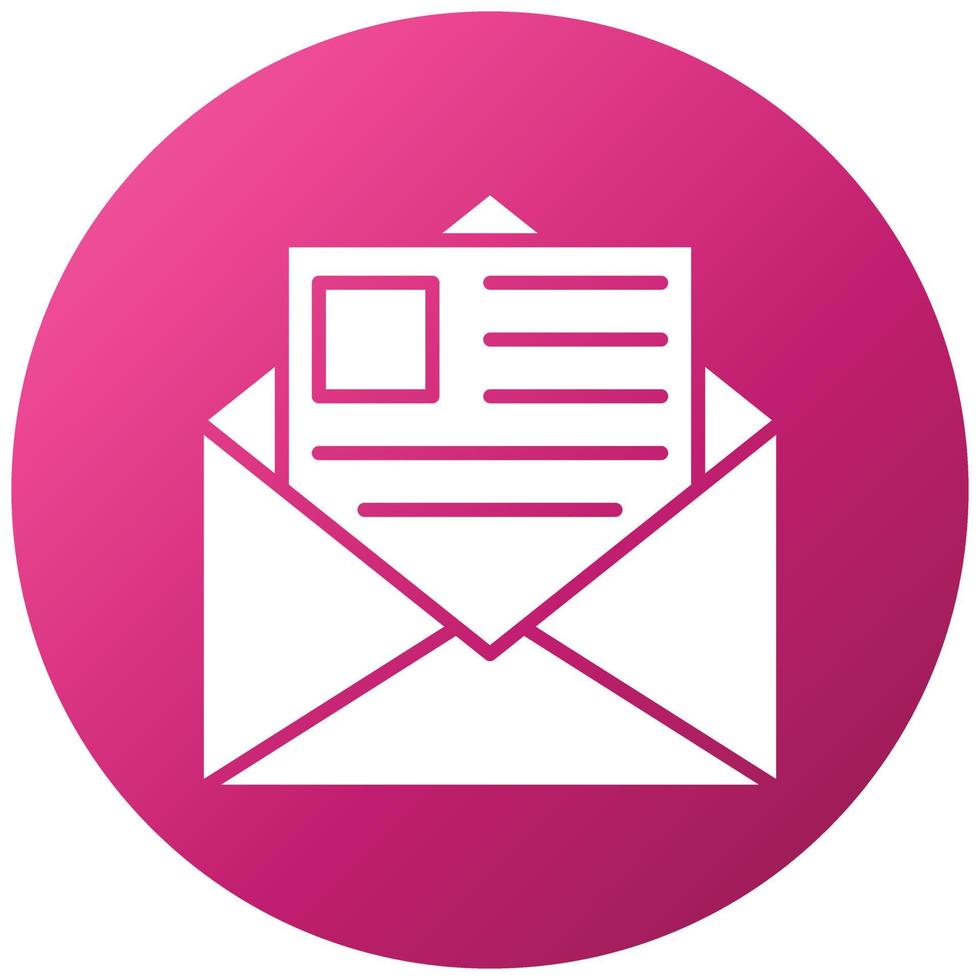 Newsletter Icon Style vector