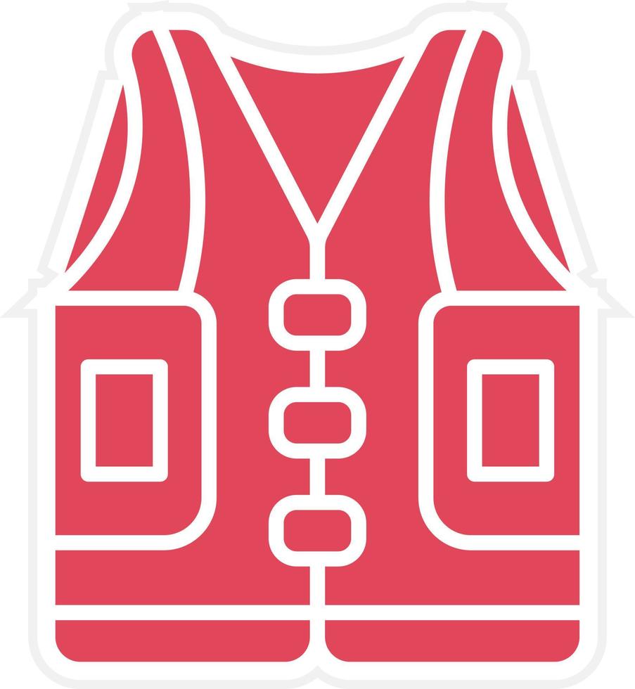 Life Jacket Icon Style vector