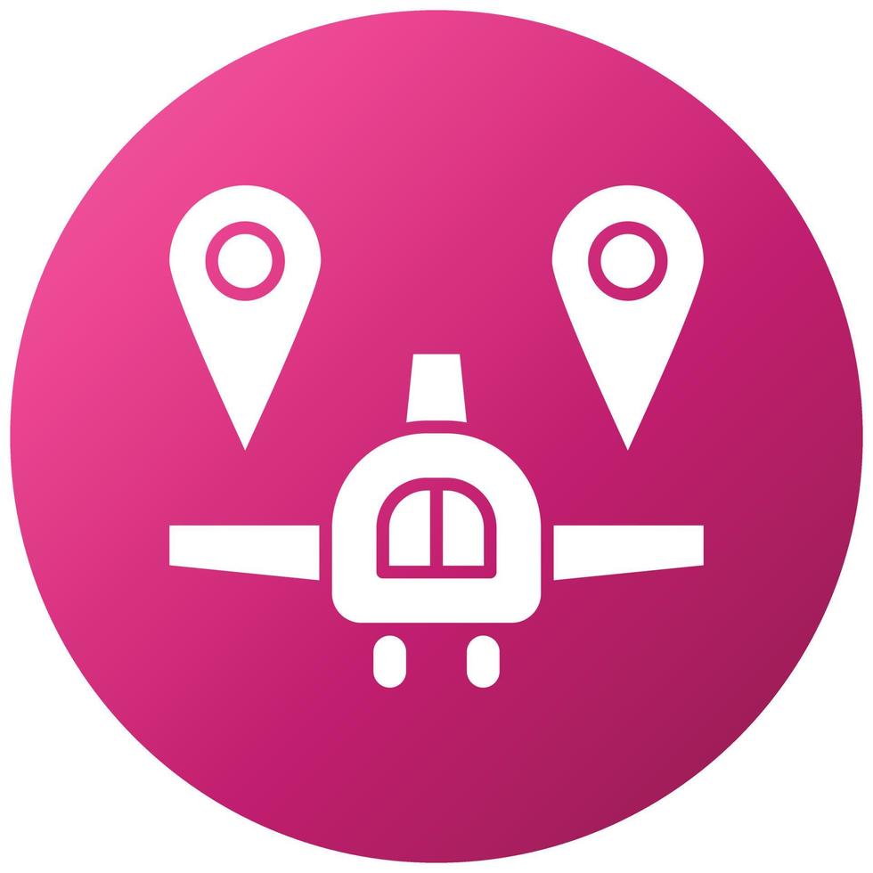 Flight Location Icon Style vector