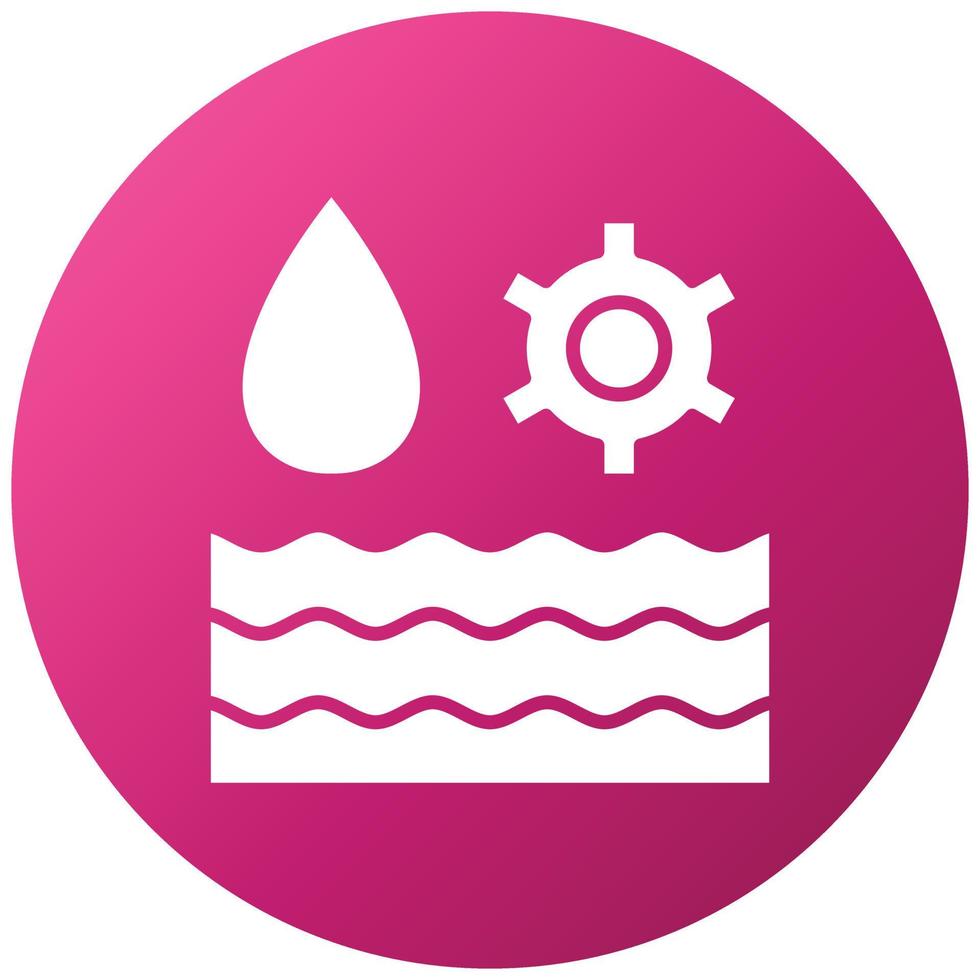 Water Management Icon Style vector