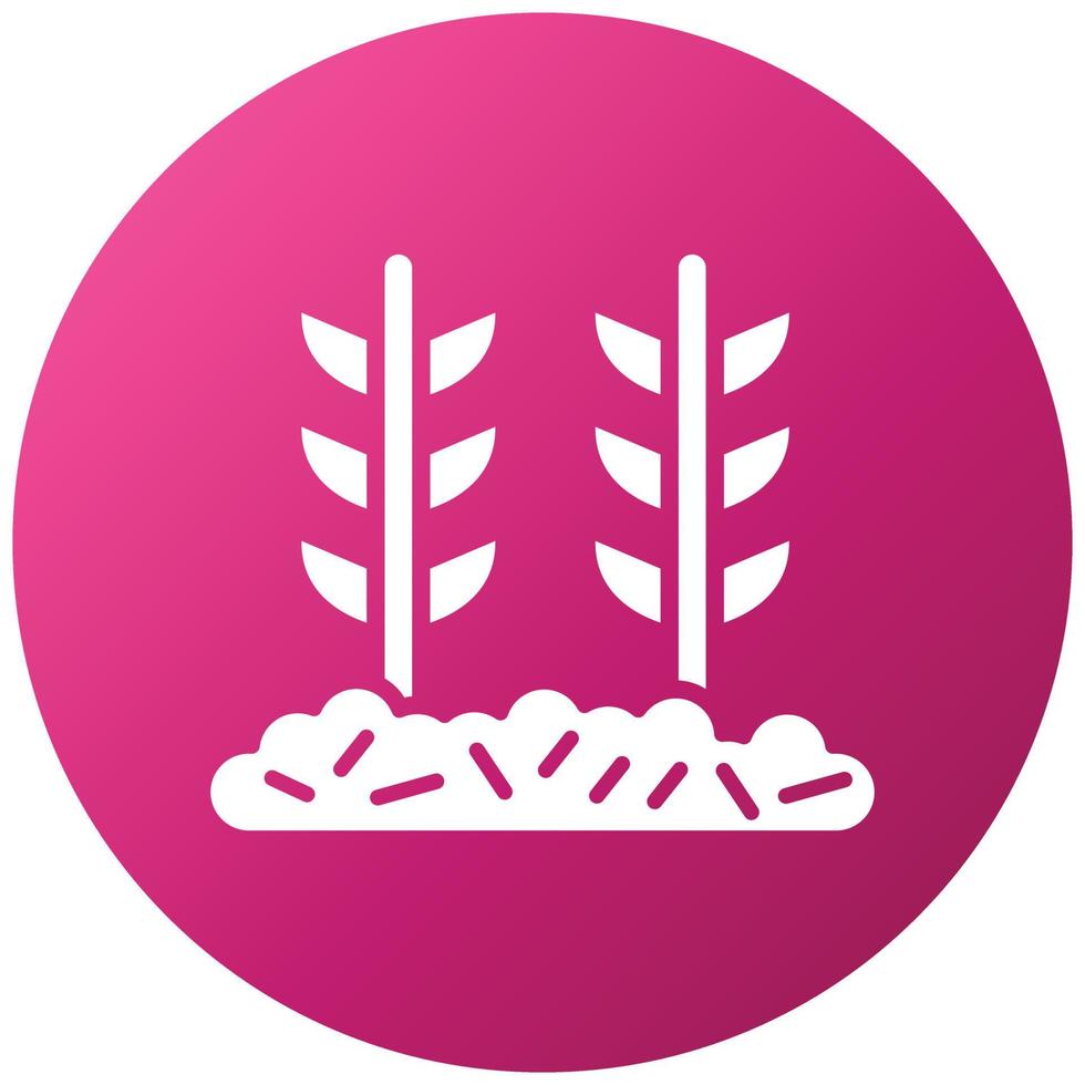 Wheat Plantation Icon Style vector