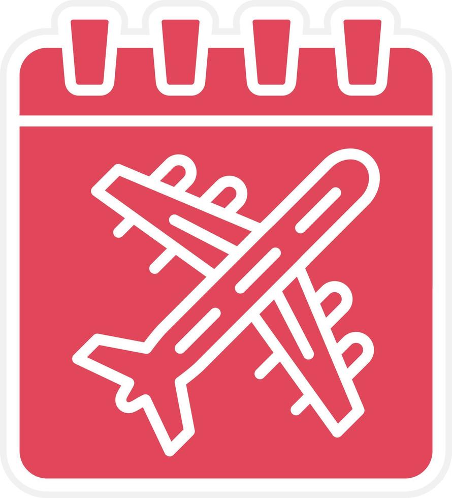 Travel Date Icon Style vector