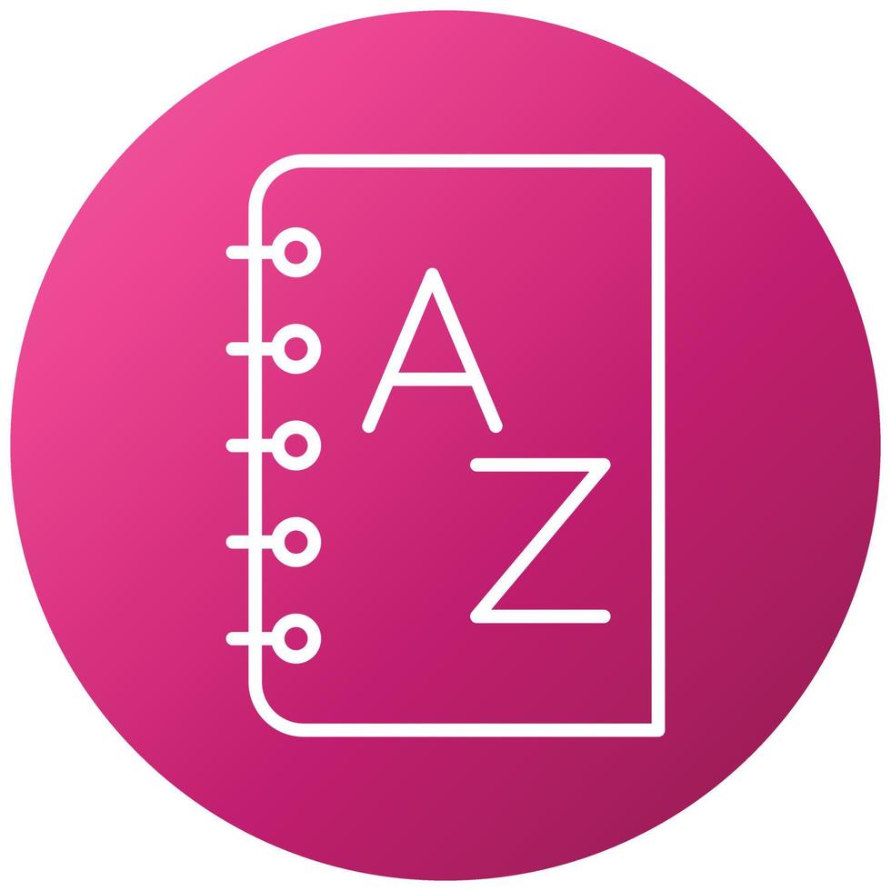 Dictionary Icon Style vector