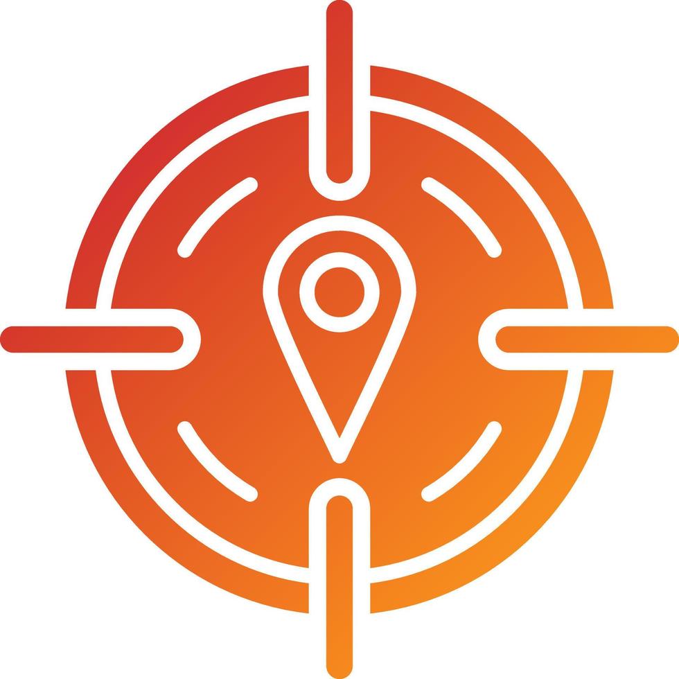 estilo de icono gps vector