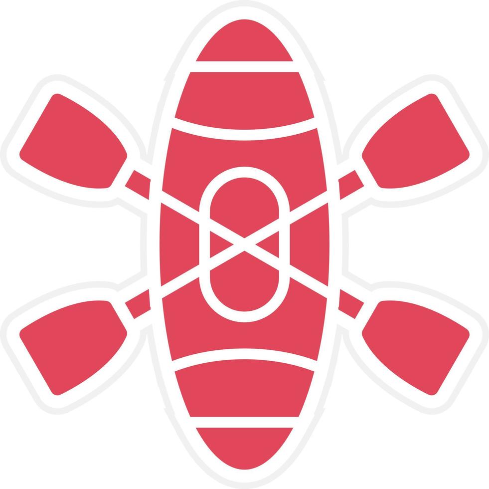 Kayak Icon Style vector