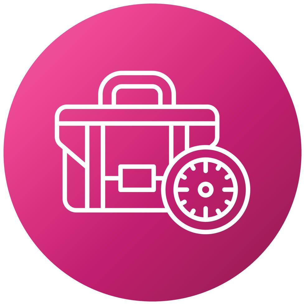 estilo de icono de tiempo de trabajo vector