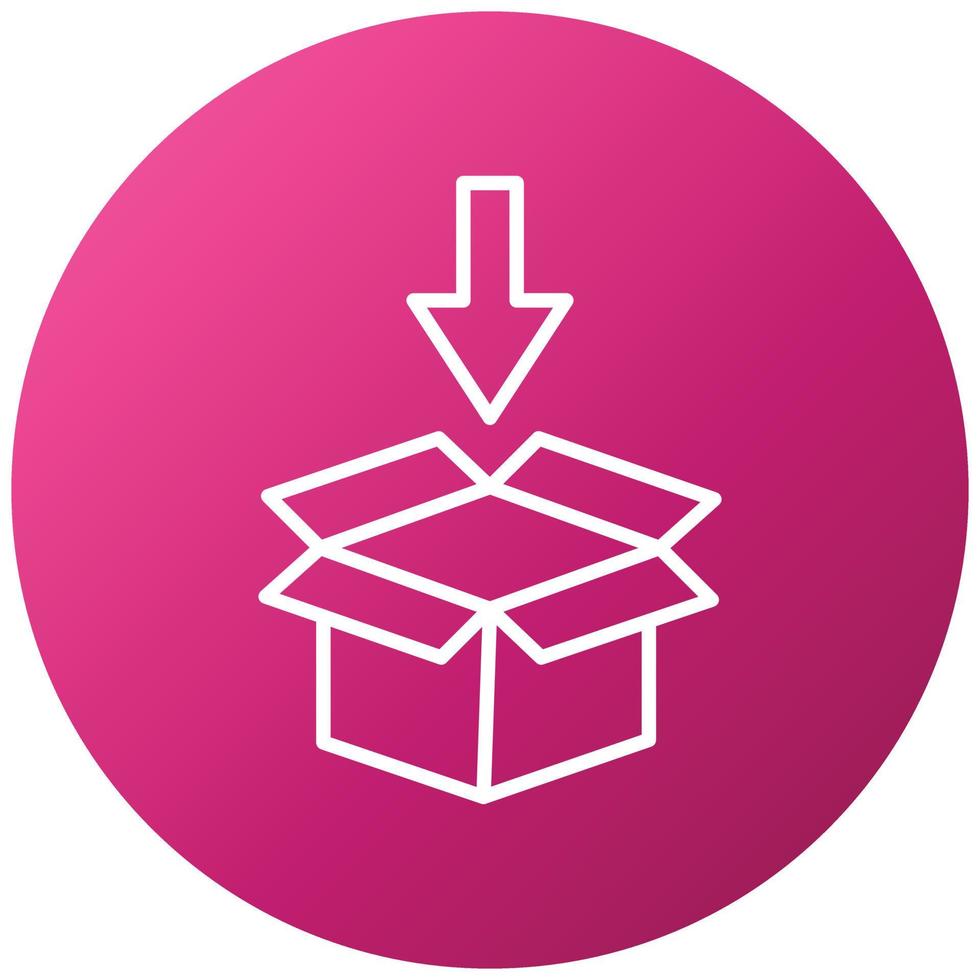 Packaging Icon Style vector