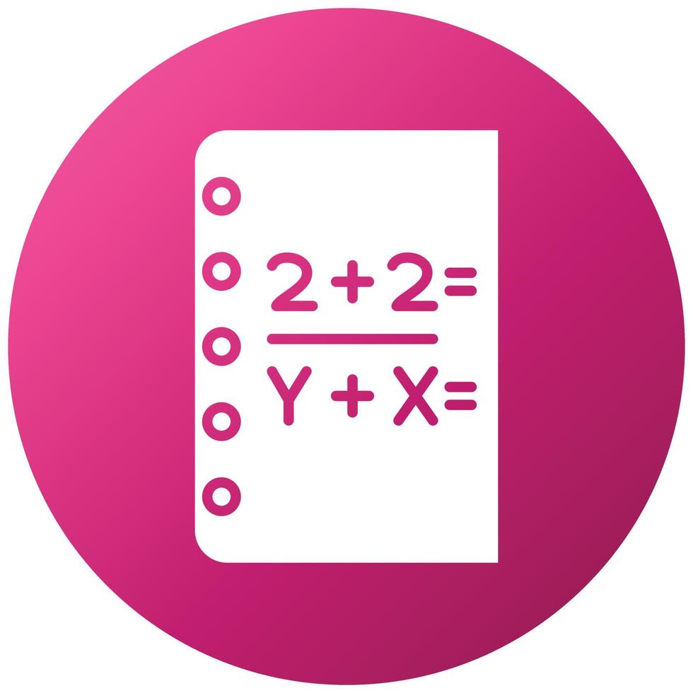 Mathematics Icon Style vector