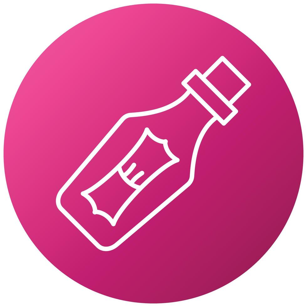 Message In A Bottle Icon Style vector