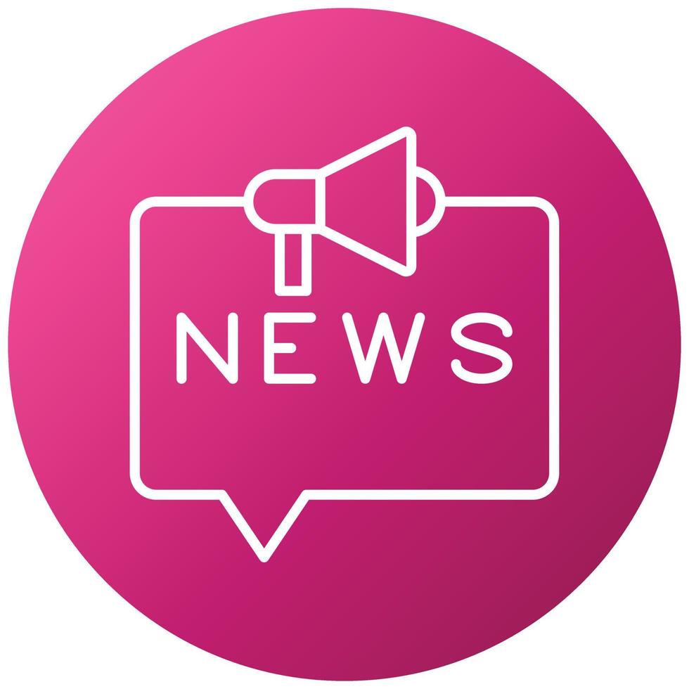 News Banner Icon Style vector