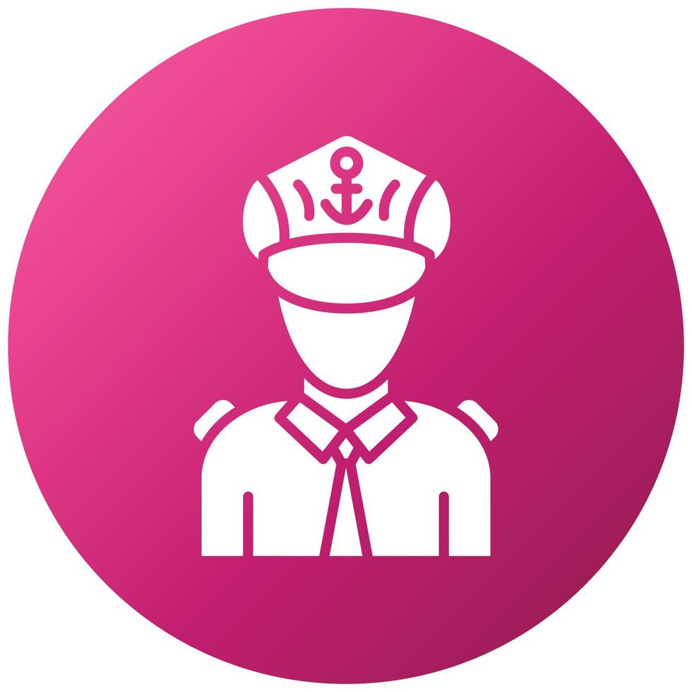 Captain Icon Style vector