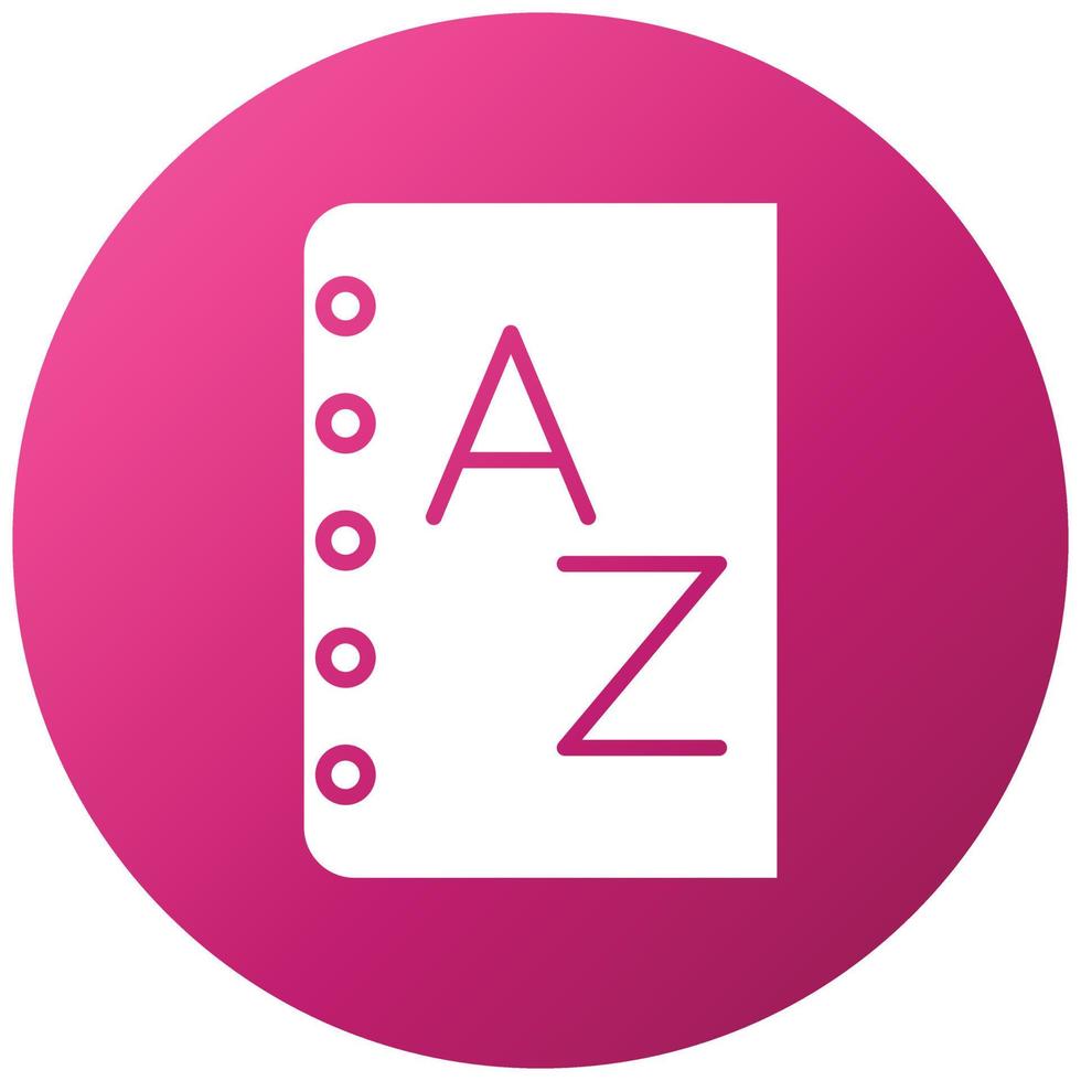 Dictionary Icon Style vector