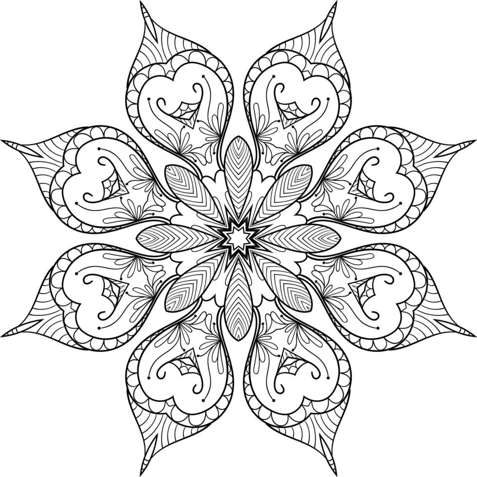 Abstract mandala background vector