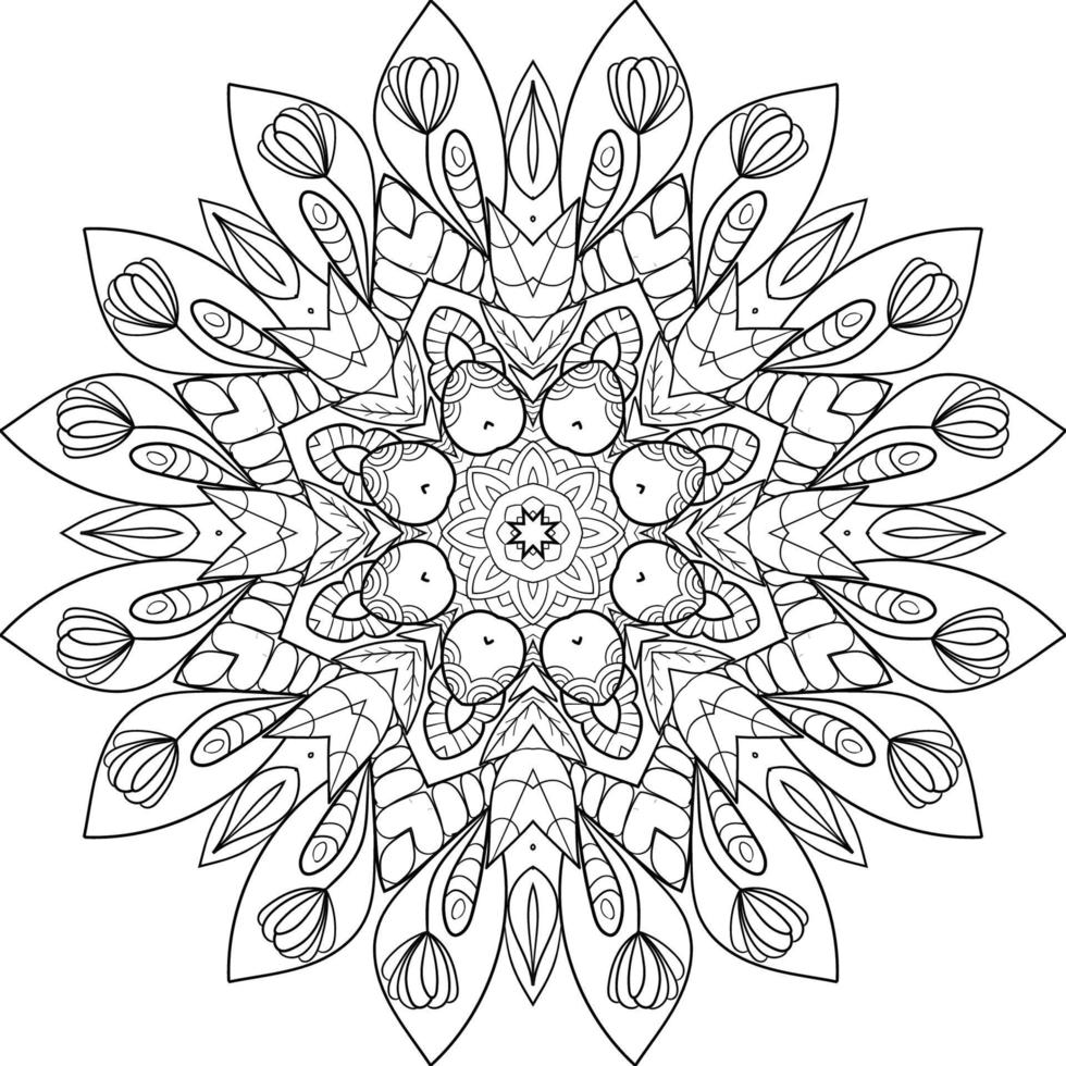 Abstract mandala background vector