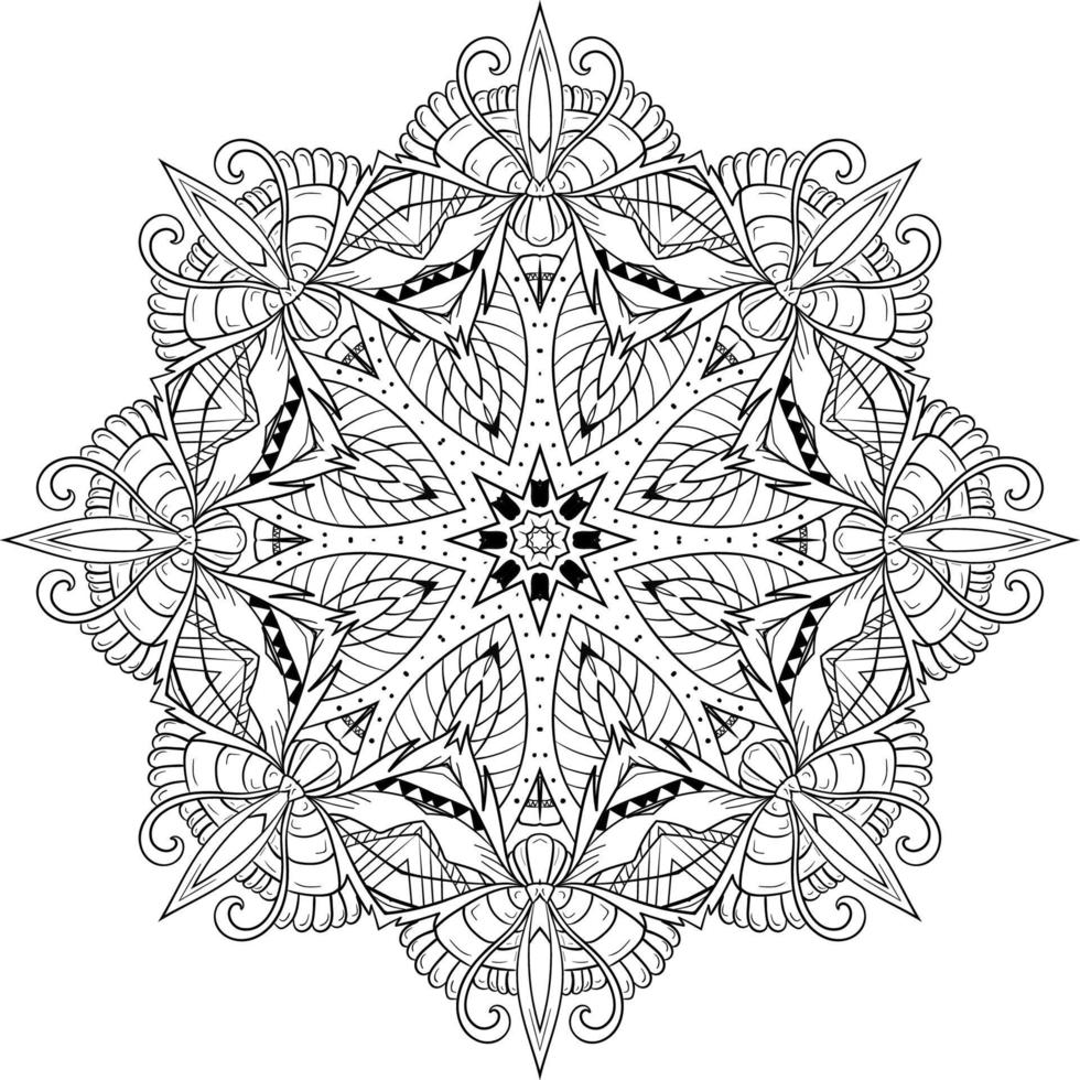 fondo de mandala abstracto vector