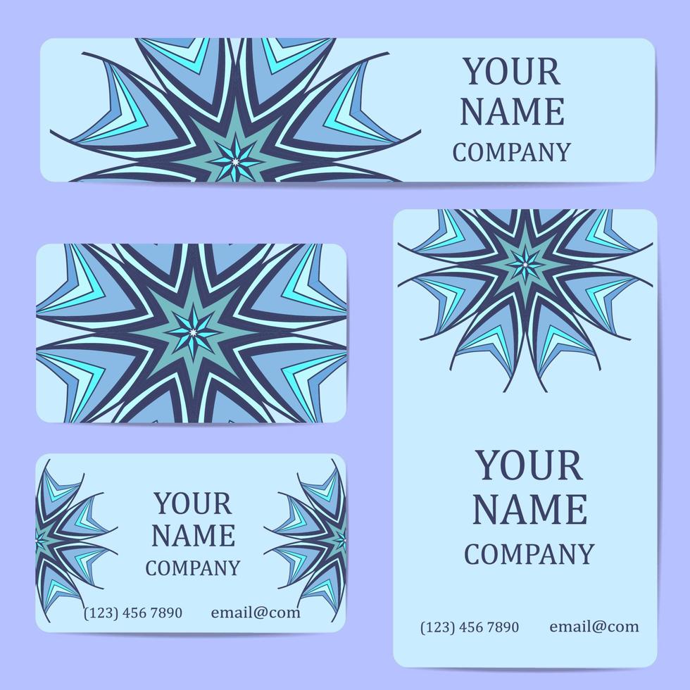 Business cards for your design vector