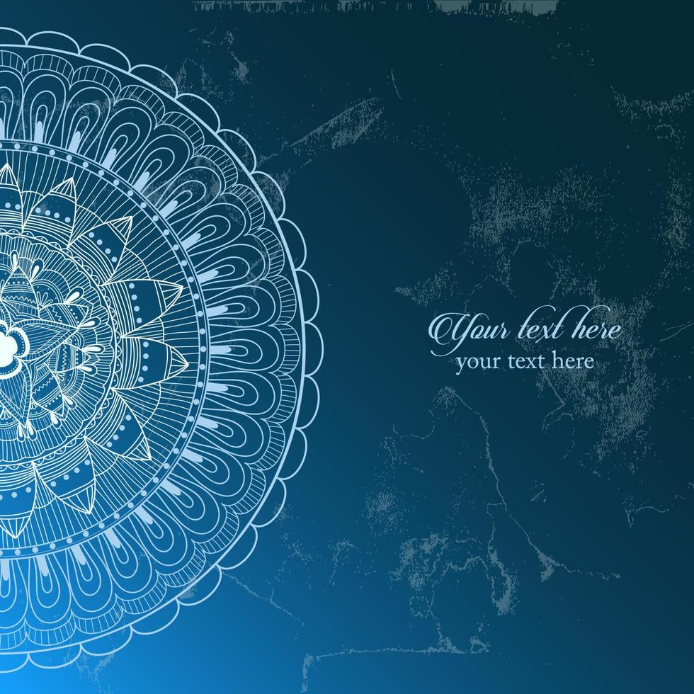 Background with mandala vector