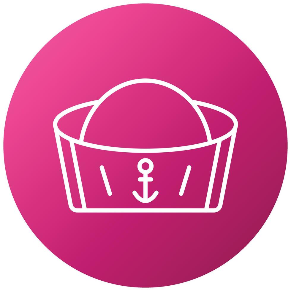 Sailor Hat Icon Style vector
