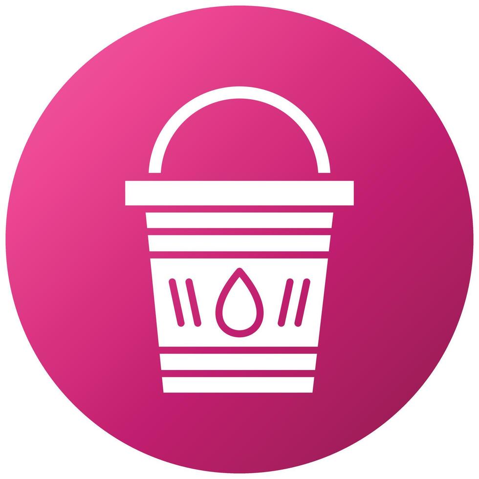 Water Bucket Icon Style vector