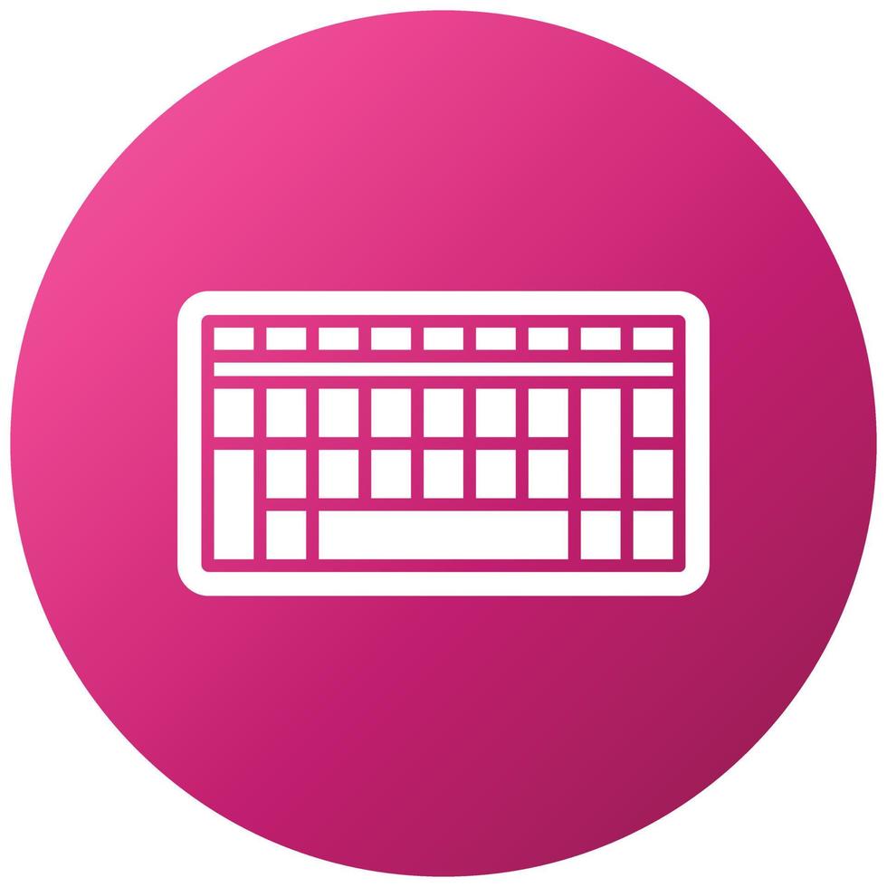 estilo de icono de teclado vector