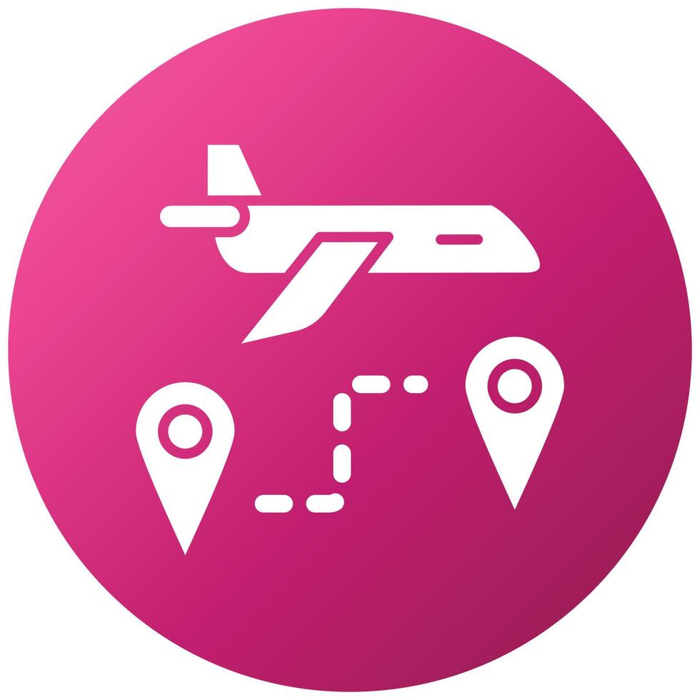 Flight Directions Icon Style vector