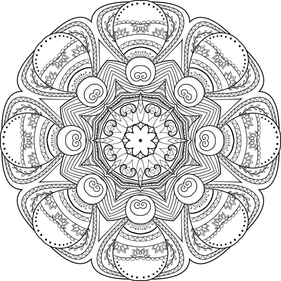 Abstract mandala background vector