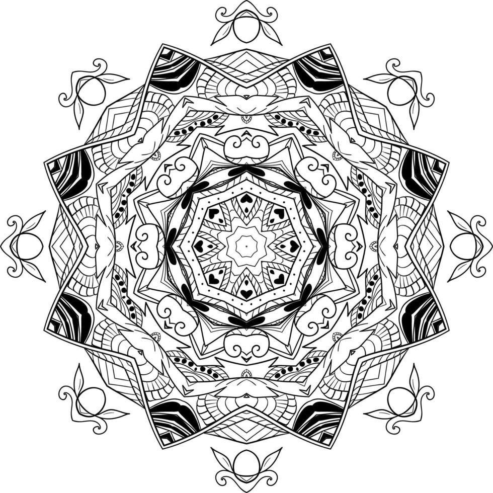 Abstract mandala background vector