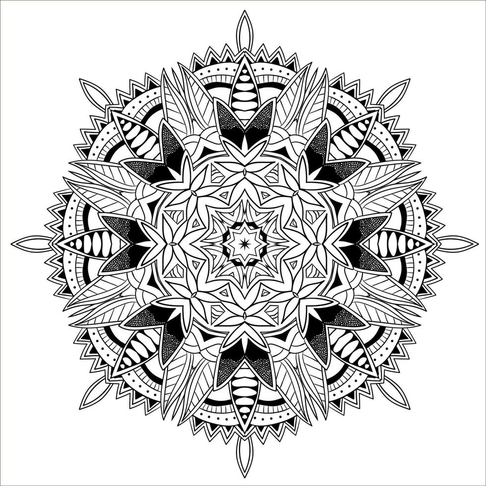 Abstract mandala background vector