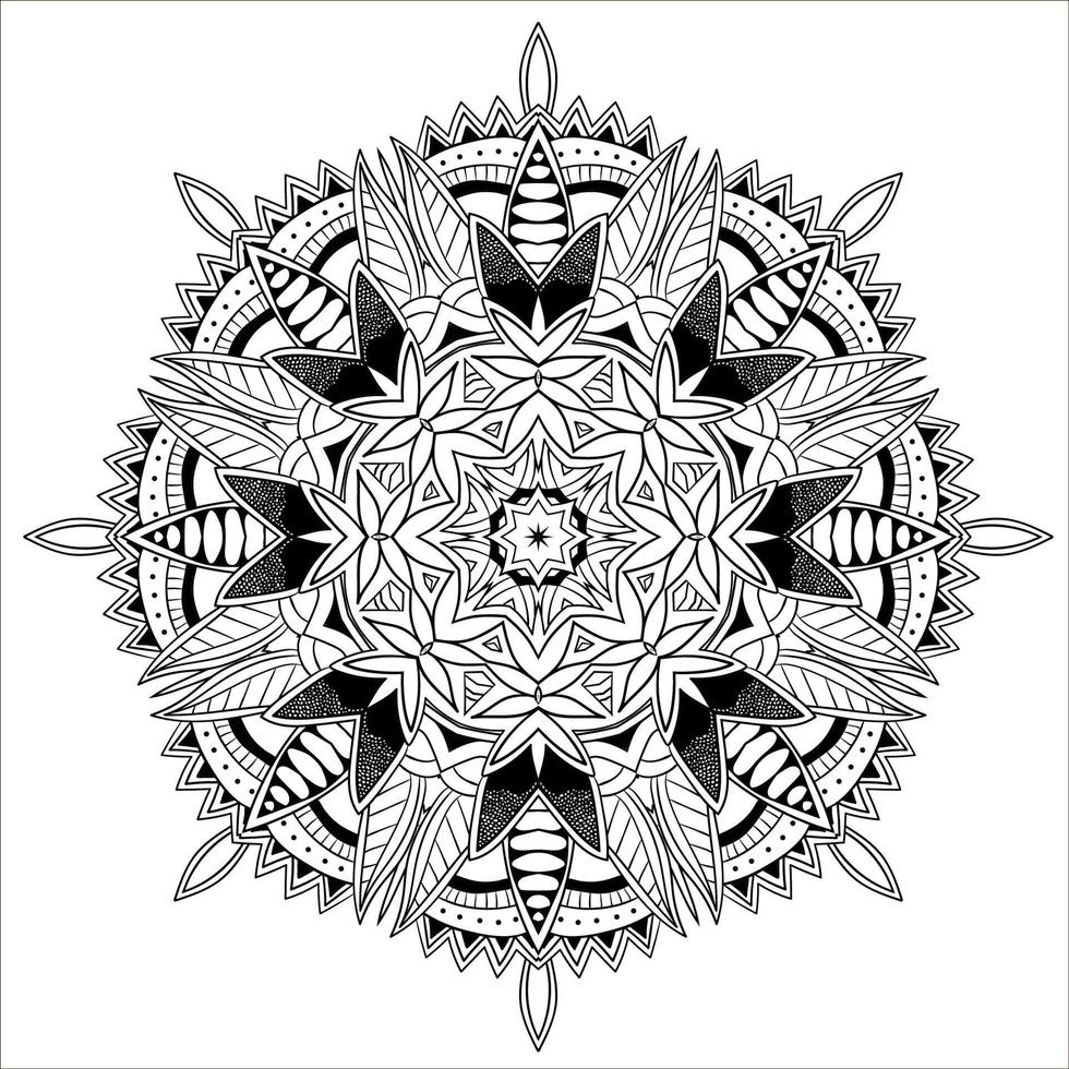 Abstract mandala background vector