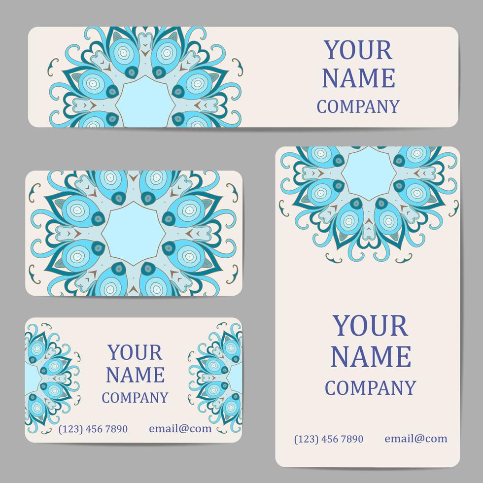 Business cards for your design vector