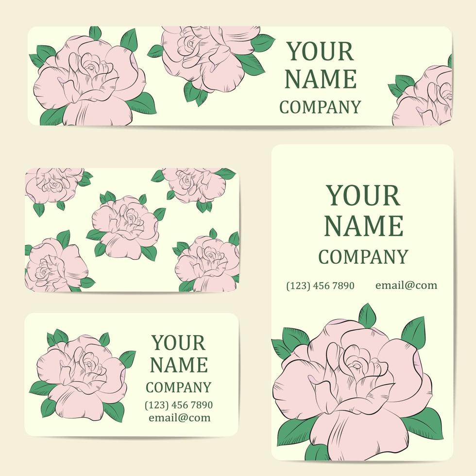 Business cards for your design vector