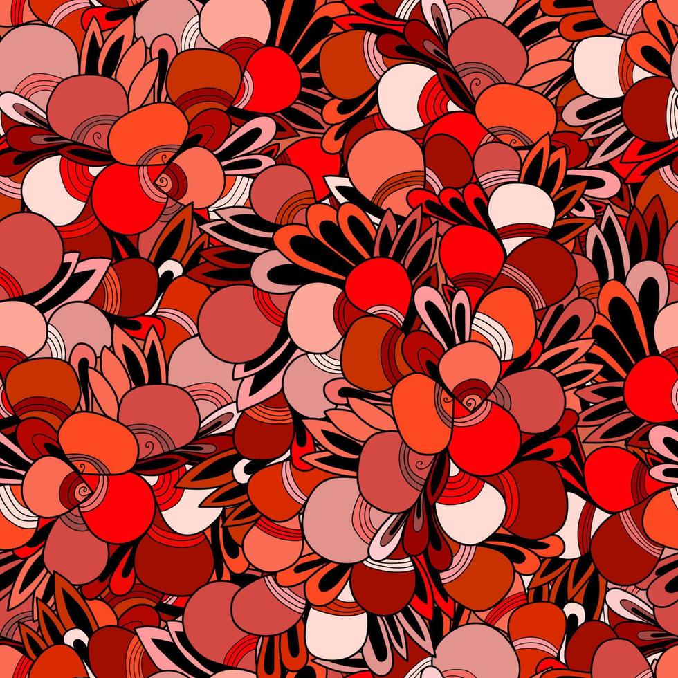 Seamless pattern with leaves vector