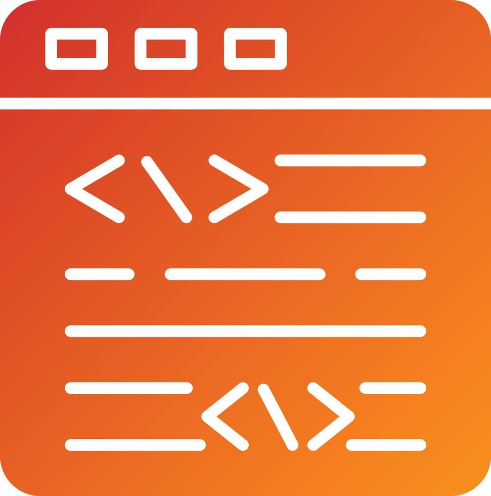 Website Coding Icon Style vector