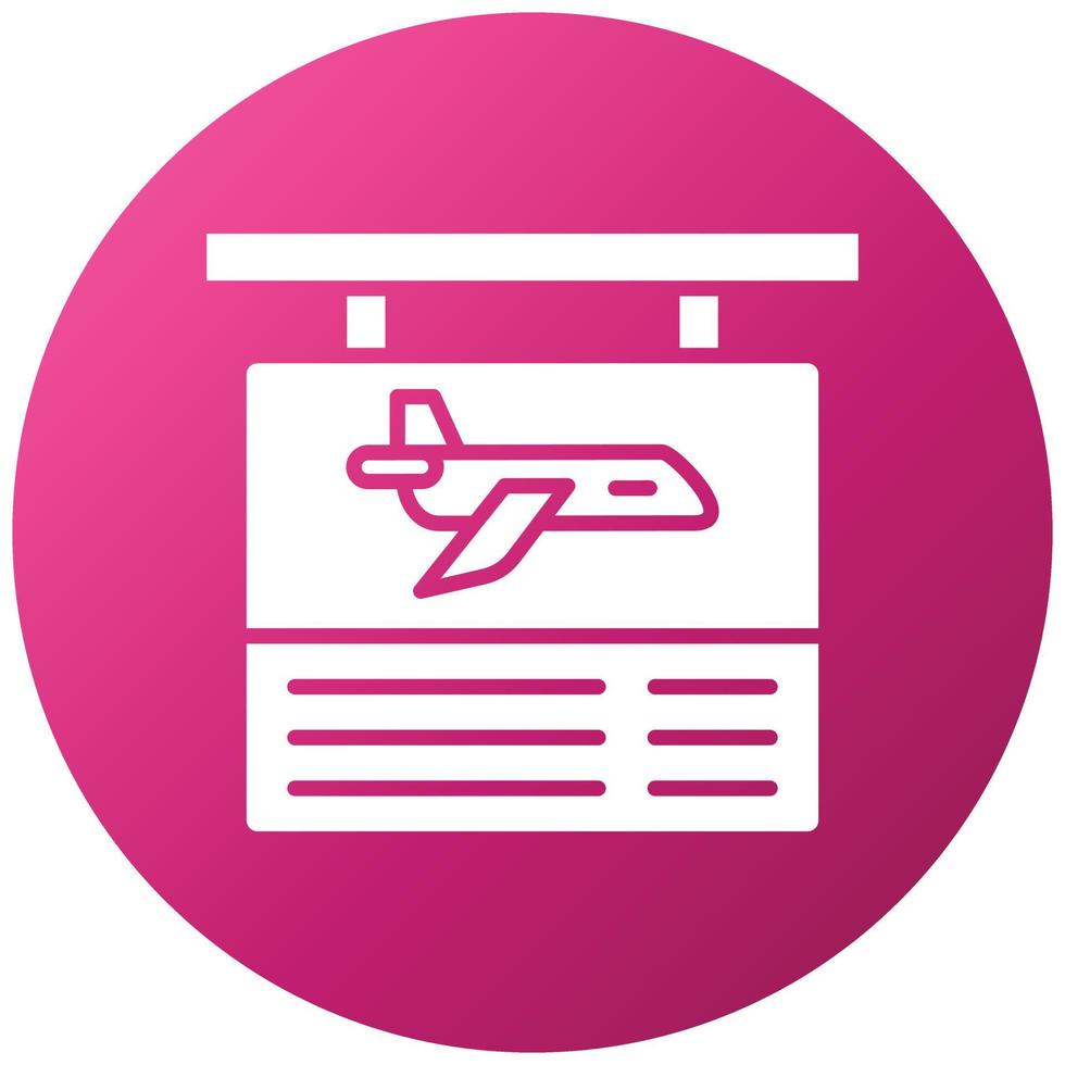 Flight Information Icon Style vector