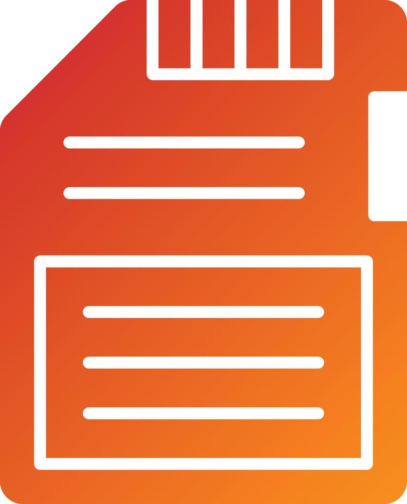 Sd Card Icon Style vector