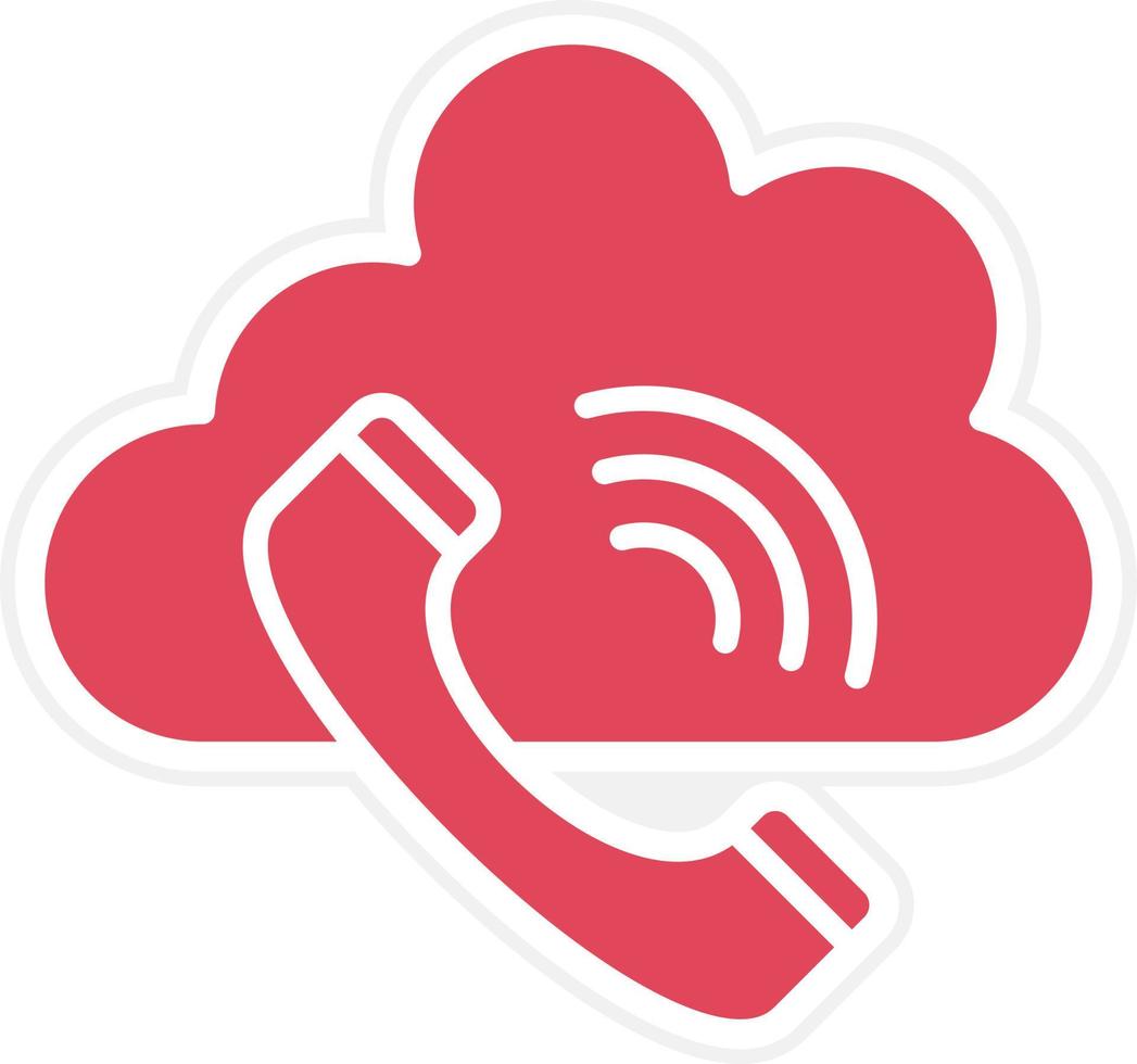 Phone Call Icon Style vector
