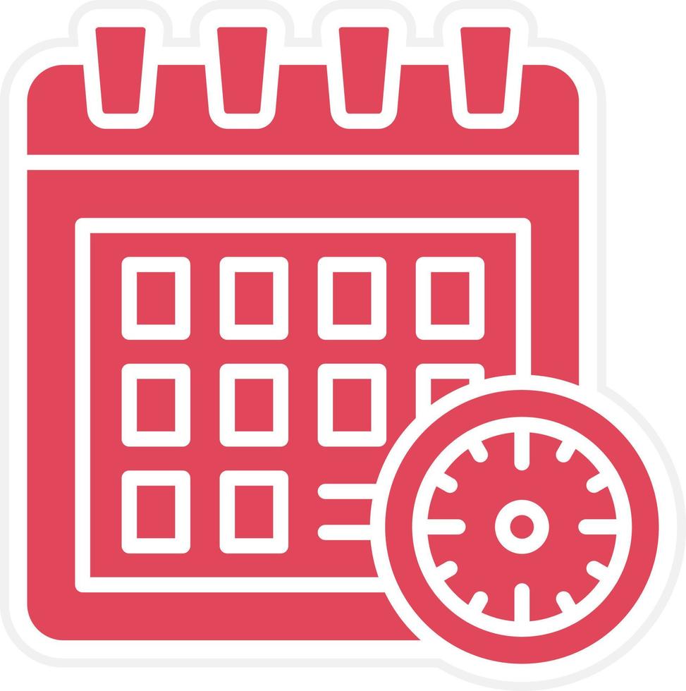 Deadline Icon Style vector