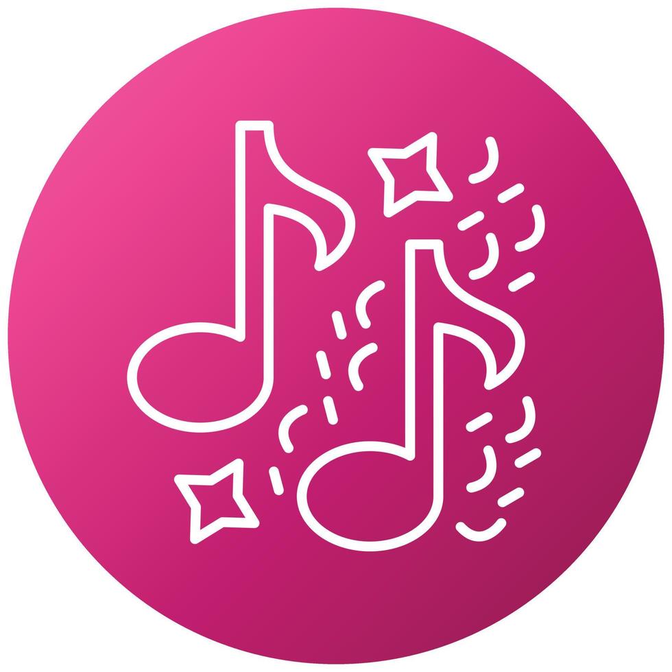 Musical Notes Icon Style vector