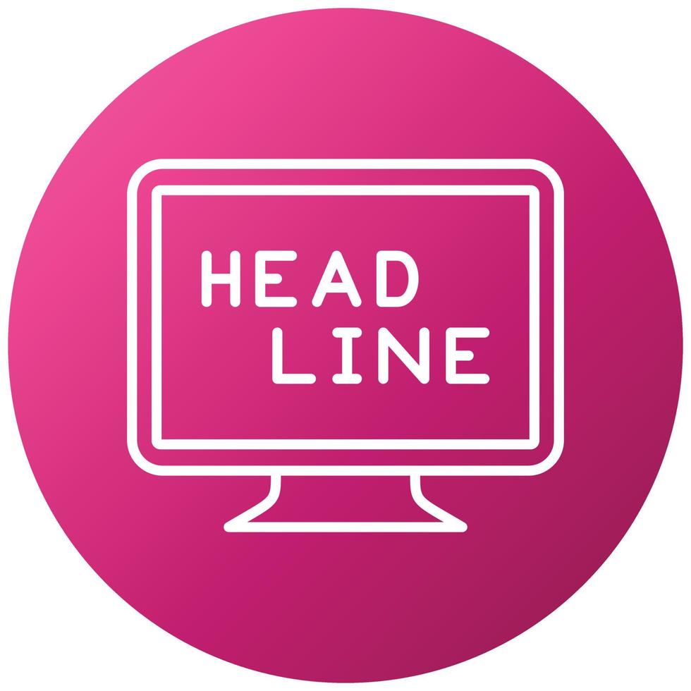 Headline Icon Style vector