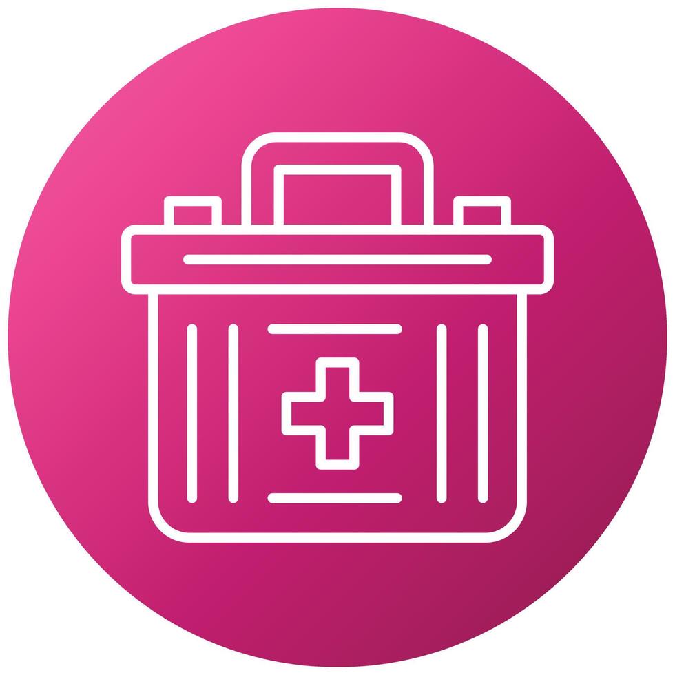 First Aid Kit Icon Style vector