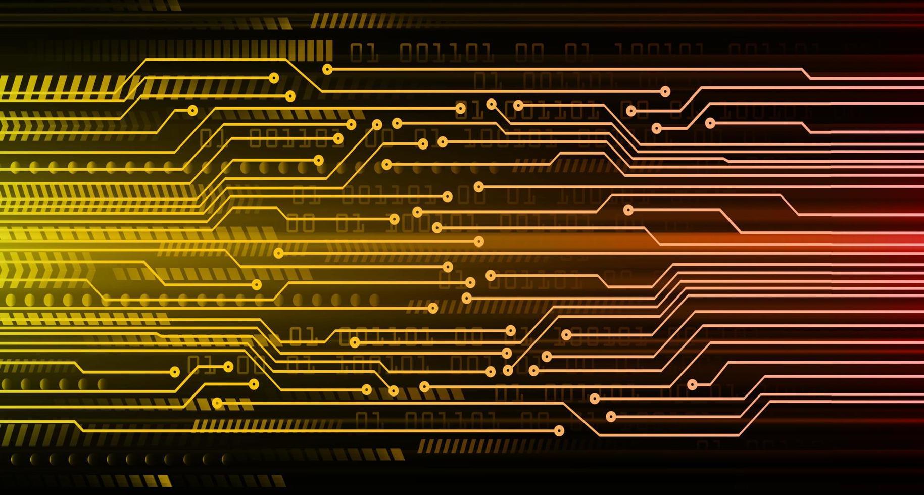 Fondo de concepto de tecnología futura de circuito cibernético vector